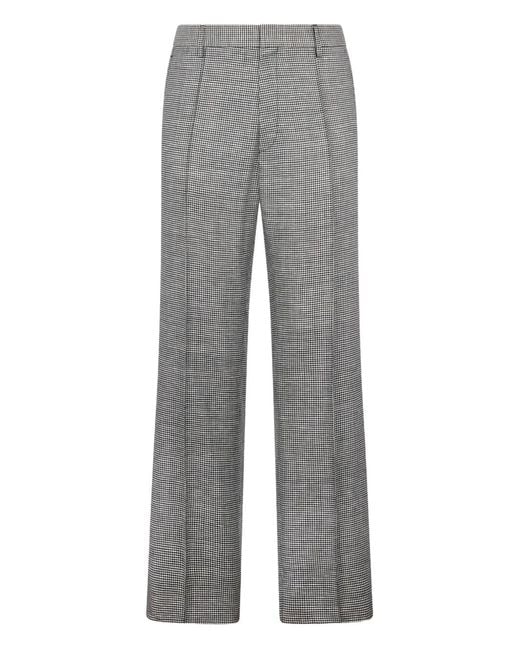 DSquared² Gray Pied De Poule Relax Pants for men