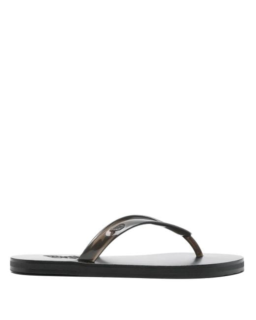 Ancient Greek Sandals Black Saionara Flip-flops