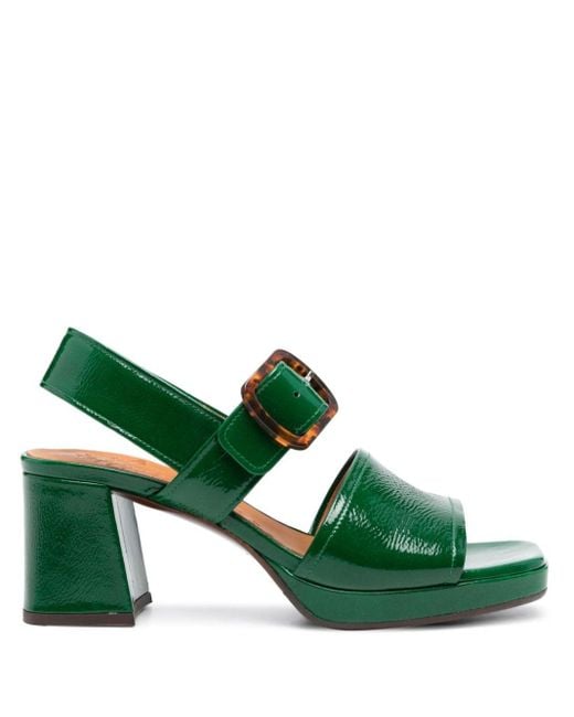 Chie Mihara Ginka Leren Sandalen in het Green