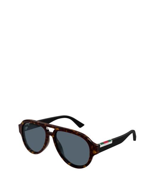 Gucci Black Pilot Sunglasses for men