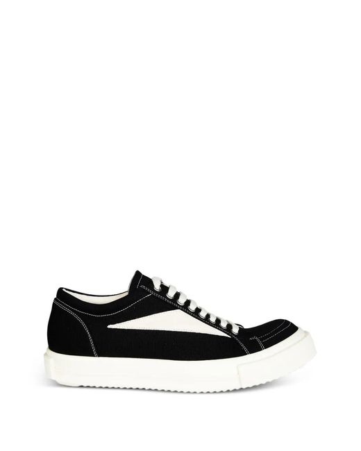 Rick Owens White Vintage Lace-Up Sneakers for men