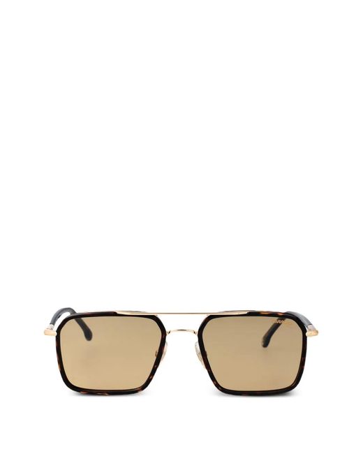 Carrera Brown Tortoiseshell-Effect Square-Frame Sunglasses for men
