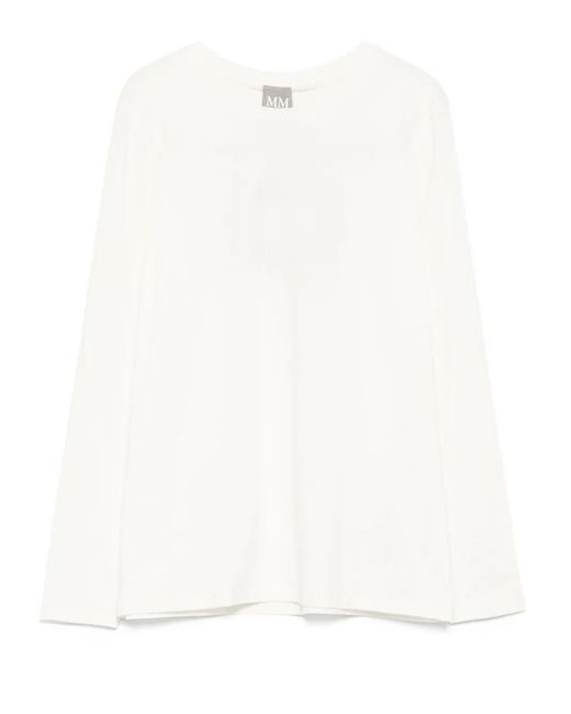 T-Shirt À Manches Longues Max Mara en coloris White
