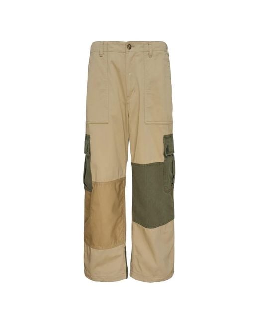 Comme des Garçons Natural Patchwork Cotton Cargo Pants for men