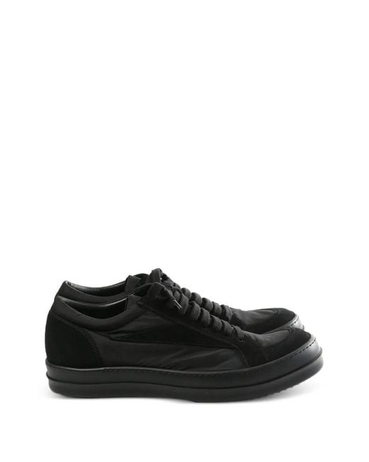 Rick Owens Black Vintage Lace-Up Sneakers for men