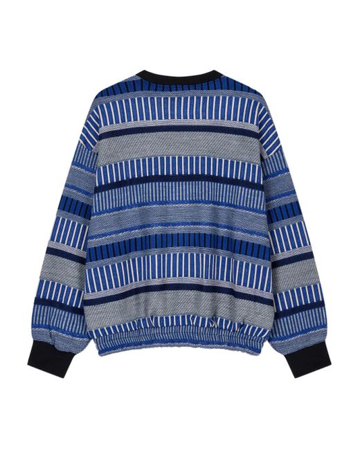 Studio Tomboy X Blue Patterned Sweatshirt
