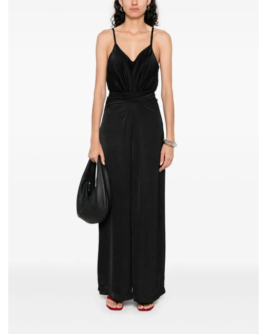 MOUTAKI Black Sleveless Jumpsuit