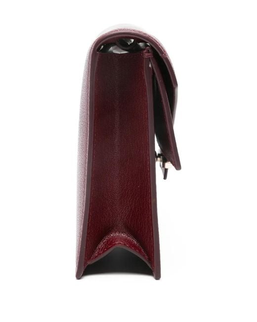 Tom Ford Purple Mini Aube Flap Clutch Bag