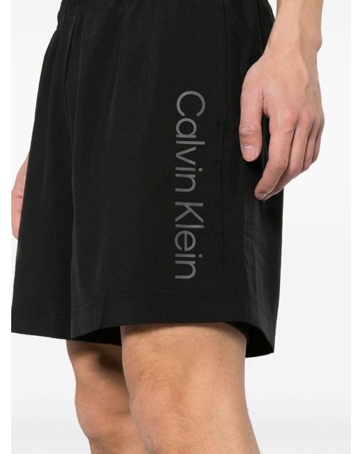 Shorts 2-In-1 Gym di Calvin Klein in Black da Uomo