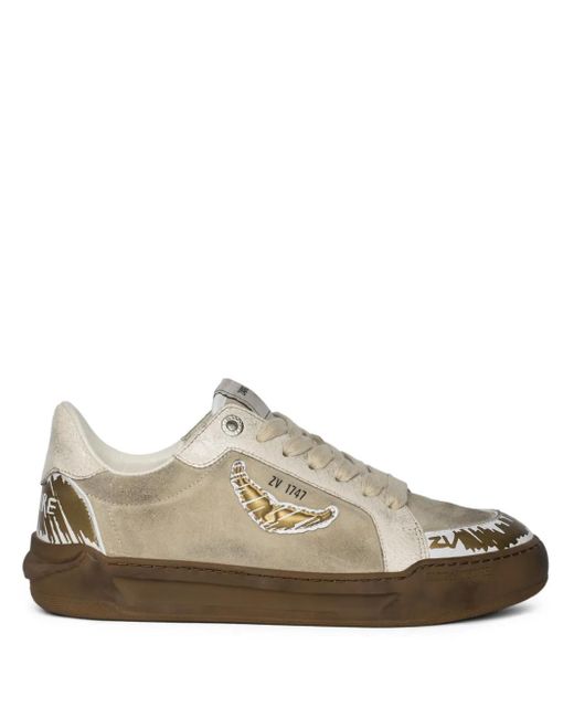 Zadig & Voltaire Brown Fly Wings Sneakers