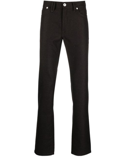 Pantalon slim à taille basse Brioni pour homme en coloris Black