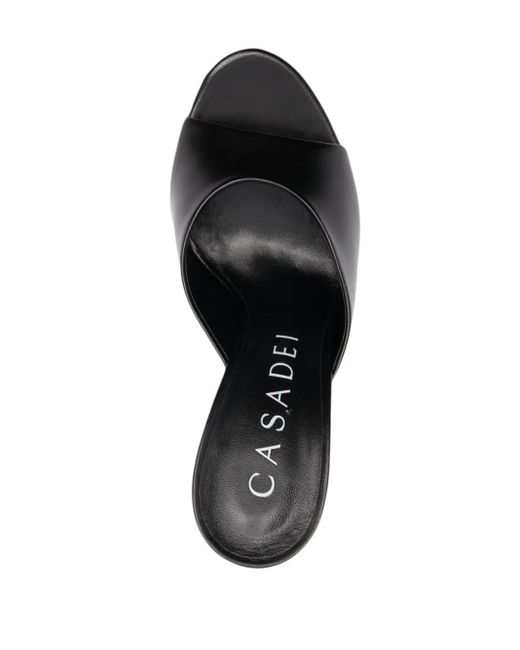 Casadei Black Heeled Sandals