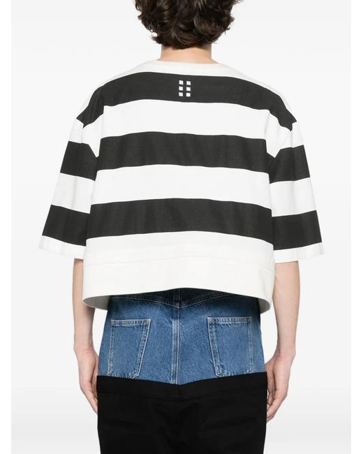 ROMEO HUNTE Black Fragment Striped T-Shirt