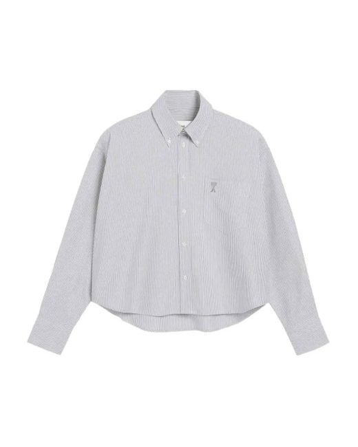 Camicia Crop di AMI in White