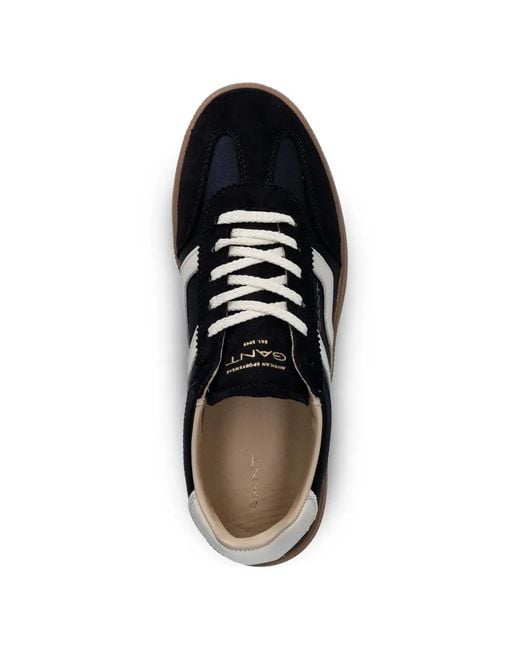 Gant Black Cuzima Side-Stripe Sneakers