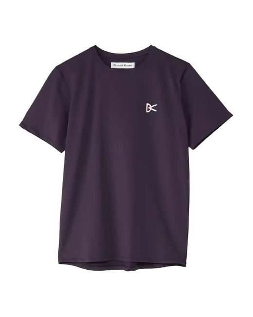 District Vision Blue Logo-Print T-Shirt for men