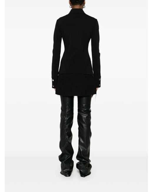 Chaqueta Con Cuello De Pico Sportmax de color Black