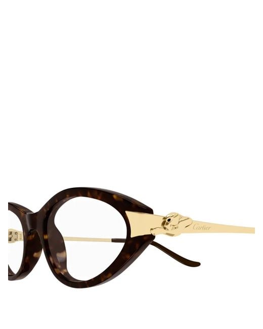 Cartier Black Oval-Frame Glasses