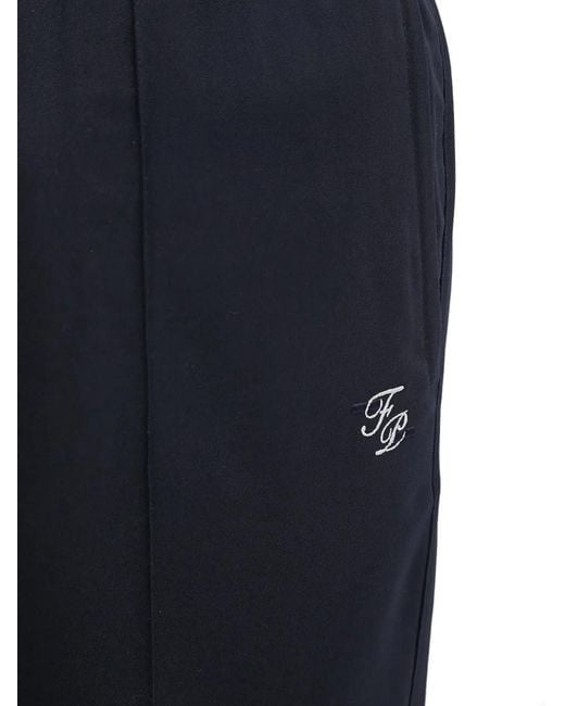 Filling Pieces Blue Button Seam Trousers for men