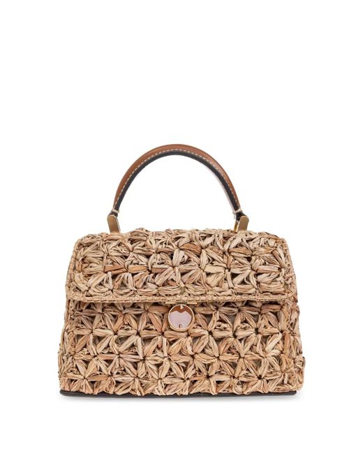 Cult Gaia Metallic Raffia Tote Bag