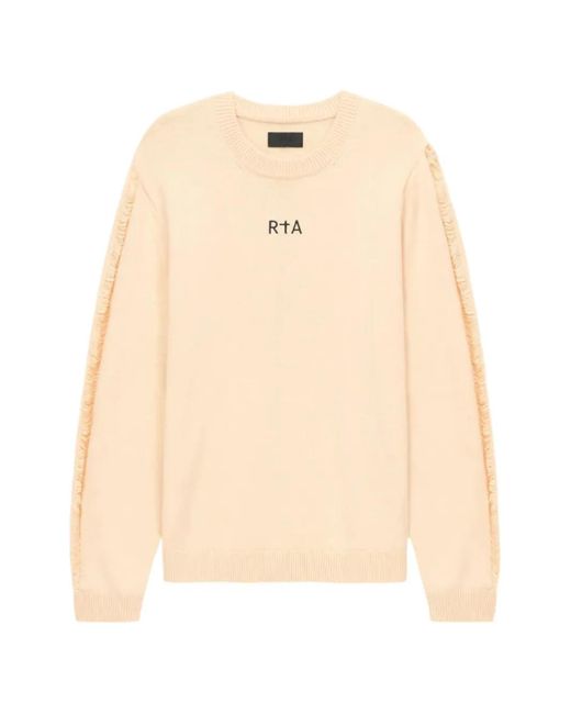 RTA Natural Ethan Cross-Embroidered Sweater for men