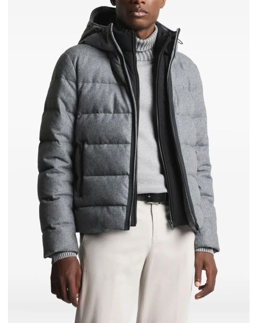 Fay Gray Double-Front Hooded Padded Jacket for men