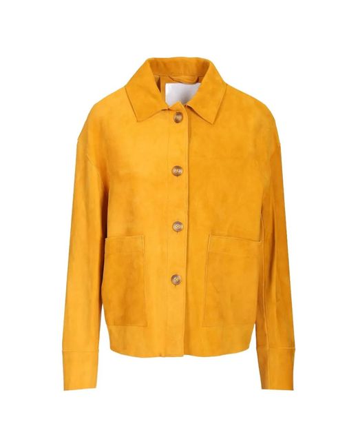 Blusotto Yellow Asia Button-Fastening Jacket