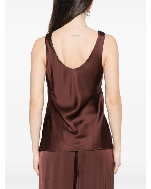 Dixie Brown V-Neck Top