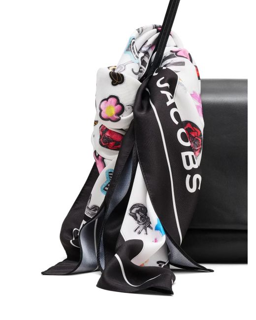 Marc Jacobs Sticker-Print Scarf in Black | Lyst