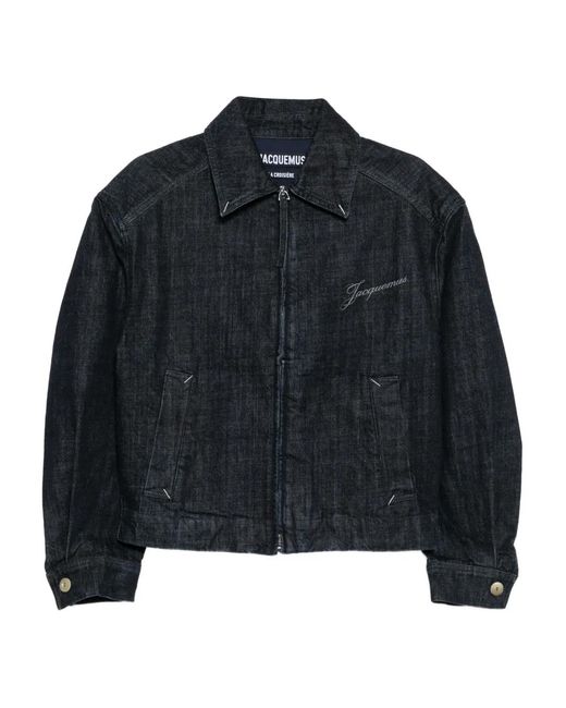 Jacquemus Blue Logo Denim Jacket