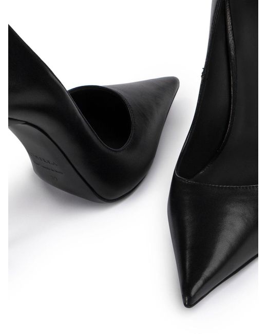 Le Silla Lambskin Leather Pointed Toe Pumps in Black Lyst UK