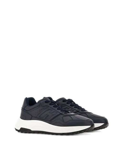 Hogan Blue Lace-Up Sneakers With Padded Ankle Support for men