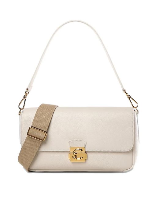 Coccinelle Natural Turnlock Shoulder Bag