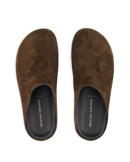 Officine Creative Brown Babouche 001 Mules for men