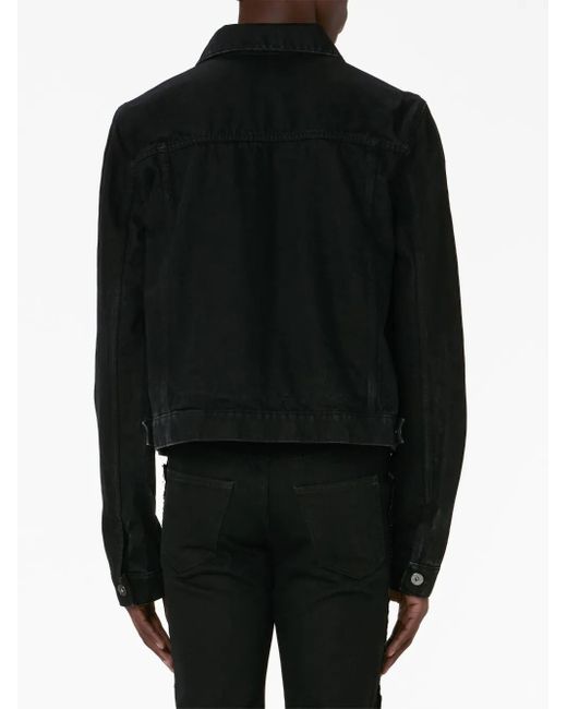 J.W. Anderson Black Sim Card Cotton Trucker Jacket for men