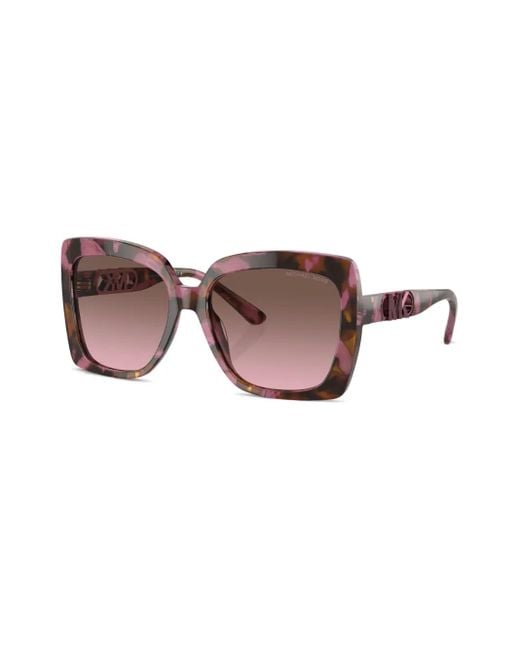 Michael Kors Brown Nice Oversize Square-Frame Sunglasses