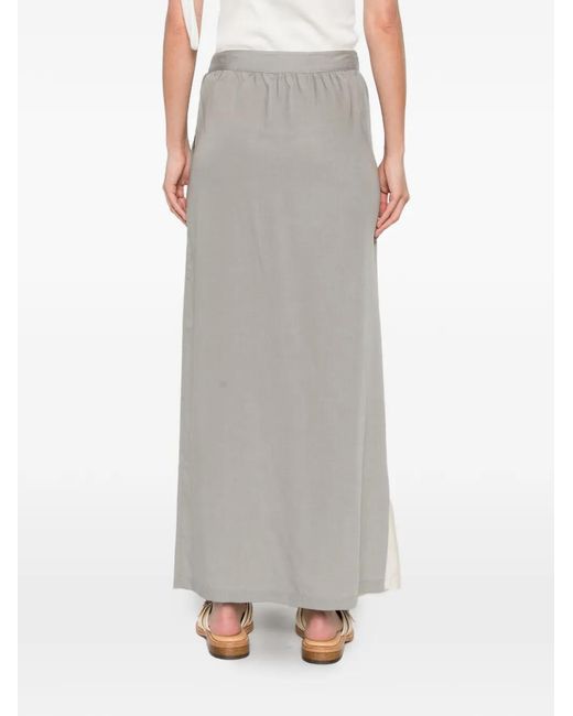 Our Legacy White Floral-Embroidered Maxi Skirt
