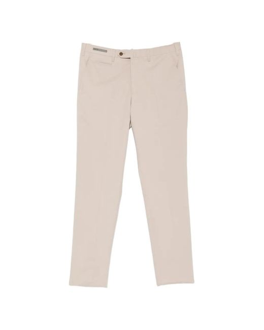 Corneliani White Straight-Leg Tailored Trousers for men