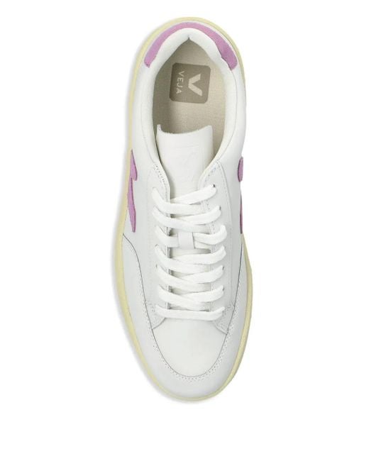 Veja White V-10 Sneakers