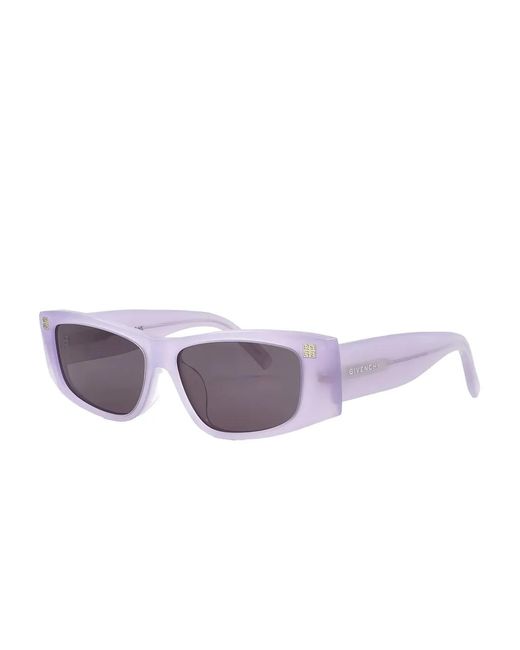 Givenchy Purple Rectangle Full-Rim Sunglasses