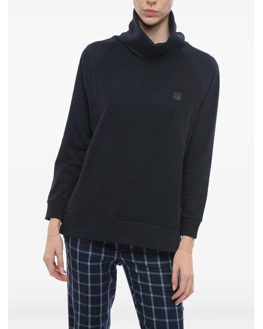 Woolrich Blue Logo-Patch Sweater