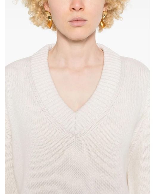 Lisa Yang White Aletta Sweater