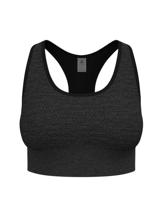Odlo Black Perforated Racerback Sports Bra