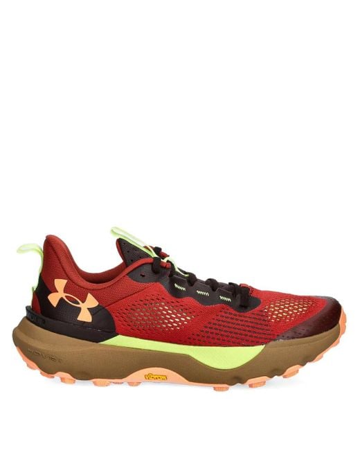 Under Armour Red Infinite Pro Perforated Sneakers