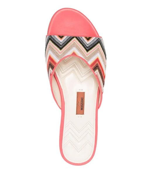 Missoni Pink Zigzag Sandals