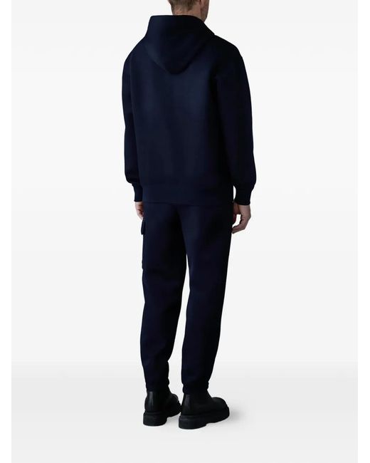 Mackage Blue Krystian Logo-Detail Hoodie for men