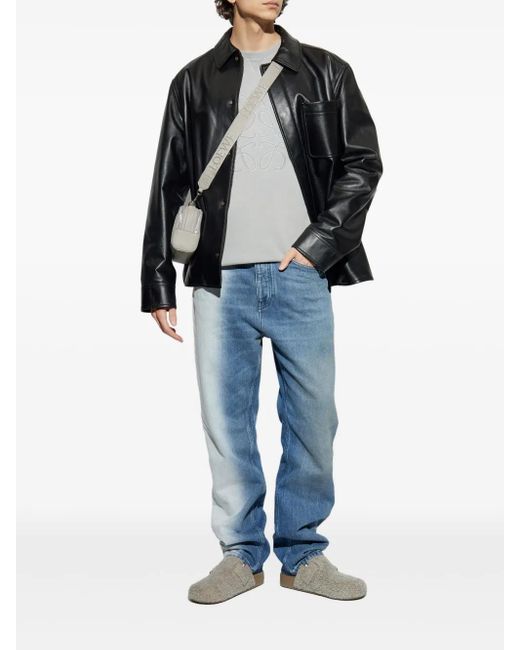 Loewe Blue Two-Tone Jeans for men