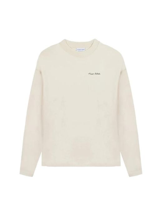 Maison Labiche White Logo-Embroidered Sweatshirt for men