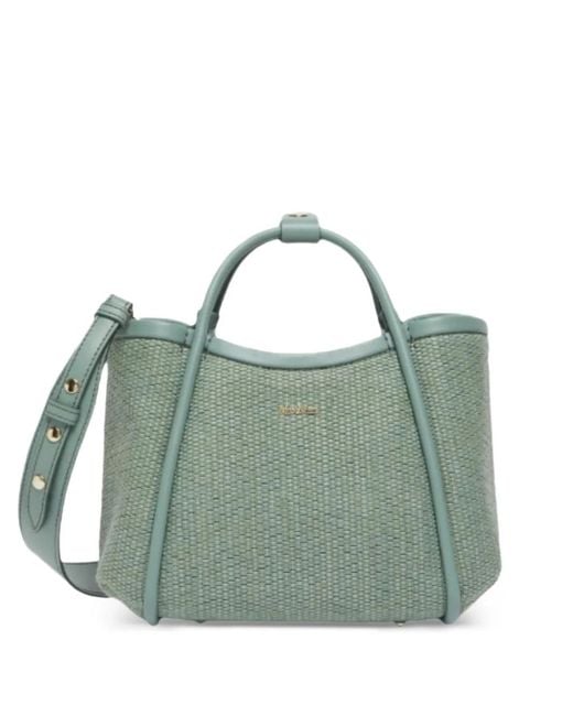Max Mara Green Extra Small Marine Tote Bag