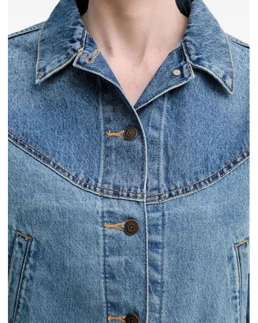 Giacca Denim Con Colletto A Punta di Levi's in Blue